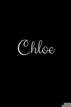 Paperback Chloe: notebook with the name on the cover, elegant, discreet, official notebook for notes Book