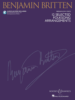 Paperback 12 Selected Folksong Arrangements Book/Online Audio [With CD] Book