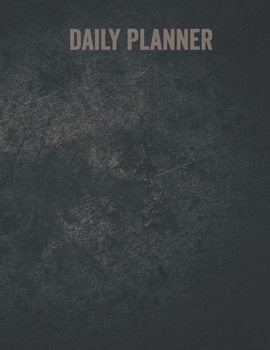 Paperback Daily Planner: Undated Daily Planner With Hourly Schedule, Goals, To Do List, Meal Tracker, Dotted Notes, Top Priorities Notebook Gif Book