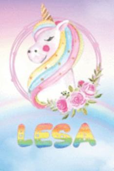 Paperback Lesa: Lesa's Unicorn Personal Custom Named Diary Planner Perpetual Calander Notebook Journal 6x9 Personalized Customized Gif Book