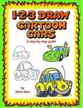 Paperback 1-2-3 Draw Cartoon Cars Book