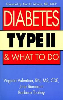Paperback Diabetes Type II and What to Do Book