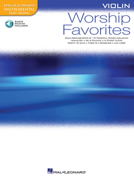 Paperback Worship Favorites: Instrumental Play-Along Violin (Book/Online Audio) [With CD (Audio)] Book