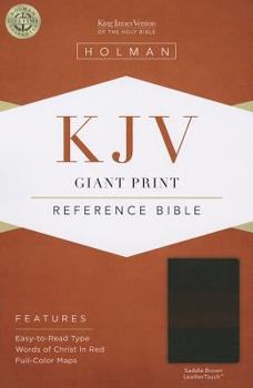 Imitation Leather Giant Print Reference Bible-KJV [Large Print] Book