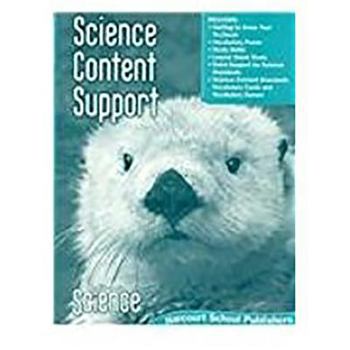Paperback Harcourt School Publishers Science: Science Content Support Student Edition Science 08 Grade 1 Book