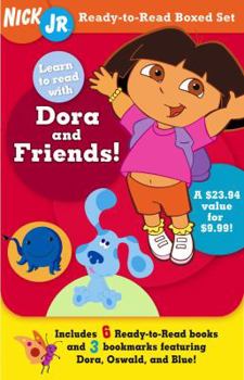 Paperback Nick Jr. Ready-To-Read Boxed Set: Learn to Read with Dora and Friends! [With 3 Bookmarks] Book