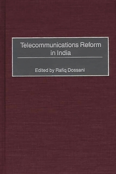 Hardcover Telecommunications Reform in India Book