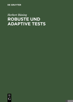 Hardcover Robuste und adaptive Tests [German] Book