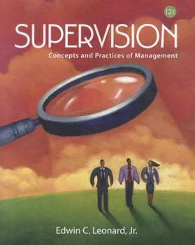 Paperback Supervision: Concepts and Practices of Management Book