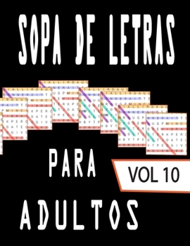 Paperback Sopa de Letras Para Adultos: Letra Grande - 80 Rompecabezas - 1600 Palabras - soluciones al final del libro [Spanish] Book