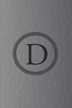 Paperback D: Initial Monogram Letter D College Ruled Notebook. Personalized Medium Lined Journal & Diary for Writing & Note Taking Book