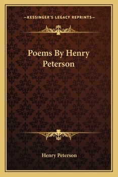 Paperback Poems By Henry Peterson Book