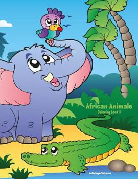 Paperback African Animals Coloring Book 3 Book