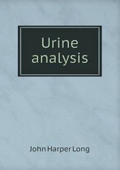 Paperback Urine analysis Book