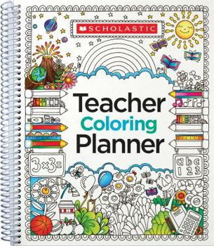 Spiral-bound Teacher Coloring Planner Book
