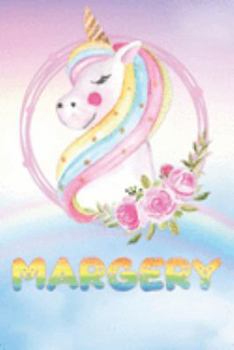 Paperback Margery: Margery's Unicorn Personal Custom Named Diary Planner Perpetual Calander Notebook Journal 6x9 Personalized Customized Book