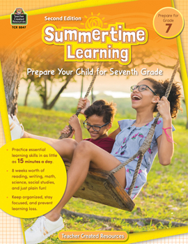 Paperback Summertime Learning, Second Edition (Prep. for Gr. 7) Book