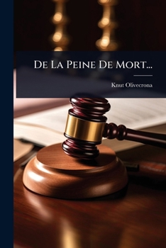Paperback De La Peine De Mort... [French] Book