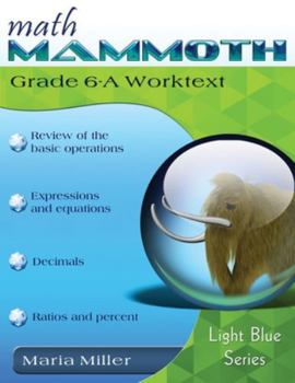 Paperback Math Mammoth Grade 6-A Worktext Book