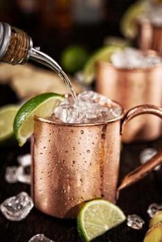 Paperback Cold Moscow Mules - Ginger Beer, Lime, and Vodka Journal: 150 page lined notebook/diary Book