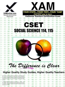 Paperback CSET Social Science 114, 115 (XAM CSET) Book