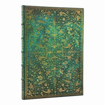Misc. Emerald Flower Grande Lined Hardcover Journal, 128pg, 120gsm, Marsh's Library by Paperblanks (Nature's Grace) Book