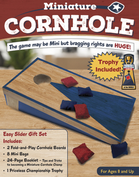 Hardcover Miniature Cornhole Set: Easy Slider Gift Set Book