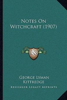 Paperback Notes On Witchcraft (1907) Book