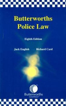 Paperback Butterworths Police Law Book