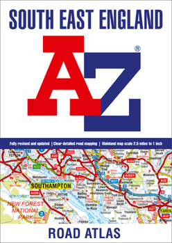 Paperback South East England A-Z Road Atlas Book