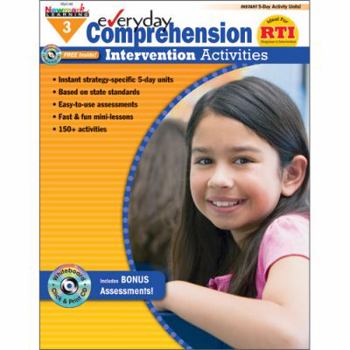 Paperback Everyday Intervention Activities for Comprehension Grade 3 w/CD Book