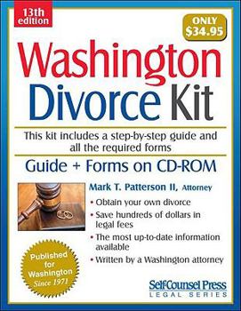 Paperback Washington Divorce Kit [With CDROM] Book