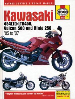 Paperback Kawasaki 454ltd/Ltd450, Vulcan 500 Ninja 250 '85 to '07 Book