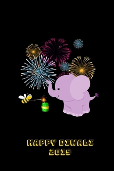 Happy Diwali 2019: Thoughtful Diwali Gift, Lined Blank Notebook, Mandala Back Cover, 6 x 9, 120 White Color Pages, Matte Finish Cover