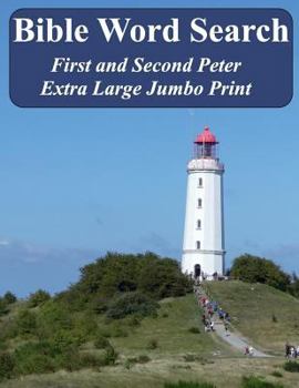 Paperback Bible Word Search First and Second Peter: King James Version Extra Large Jumbo Print Book