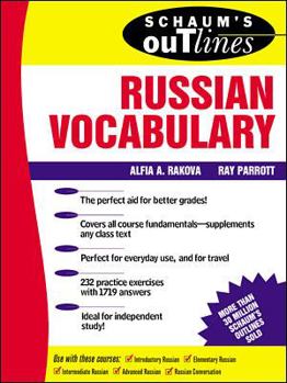 Paperback Schaum's Outline of Russian Vocabulary Book