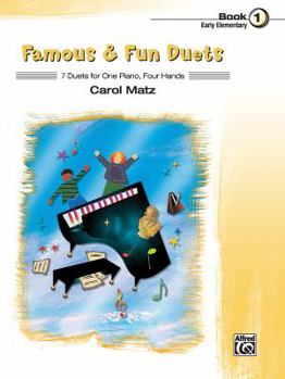 Paperback Famous & Fun Duets, Book 1: 7 Duets for One Piano, Four Hands Book