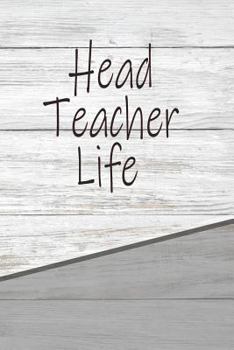 Paperback Head Teacher Life: Personalized Rustic Isometric Dot Notebook 120 Pages 6x9 Book