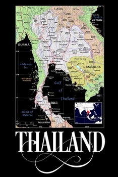 Paperback Thailand: Map Notebook Book