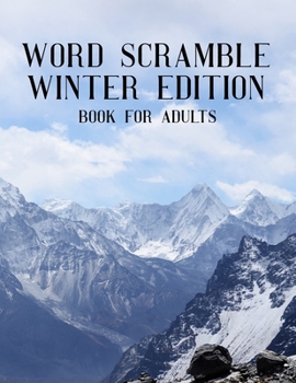 Paperback Word Scramble Winter Edition Book For Adults: Large Print Wintertide Puzzle With Solution Book