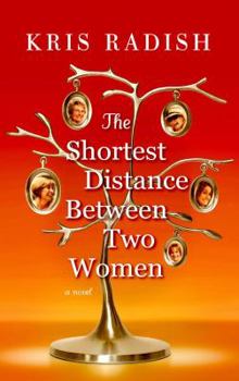 Hardcover The Shortest Distance Between Two Women [Large Print] Book