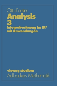 Paperback Analysis 3: Integralrechnung im IRn mit Anwendungen [German] Book