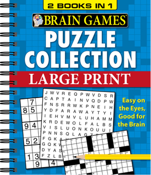 Spiral-bound Brain Games - 2 Books in 1 - Puzzle Collection [Large Print] Book