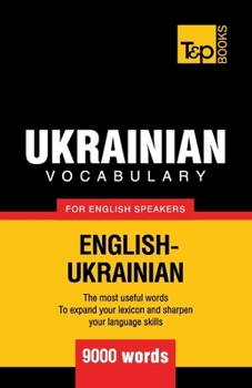 Paperback Ukrainian vocabulary for English speakers - 9000 words Book