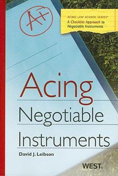 Paperback Acing Negotiable Instruments (Acing Series) Book
