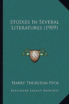 Paperback Studies In Several Literatures (1909) Book