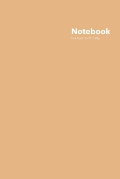 Paperback Dot Grid Notebook: Stylish Cellini Gold Notebook, 120 Dotted Pages 6 x 9 inches Standard Journal - Softcover Color Trends Collection Book