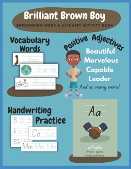 Paperback Brilliant Brown Boy - Empowering Word & Alphabet Activity Book