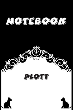 Paperback Plott Notebook: Black and White notebook, Decorative Journal for Plott Lover: Notebook /Journal Gift, Black and White,100 pages, 6x9, Book