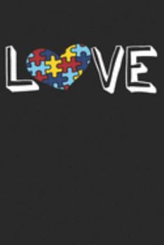 Notebook: Autism Awareness Ruled 6x9 120 Pages